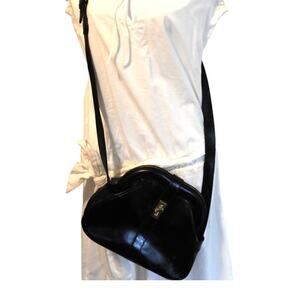 Patricia Nash black leather  Florentina Crossbody  purse